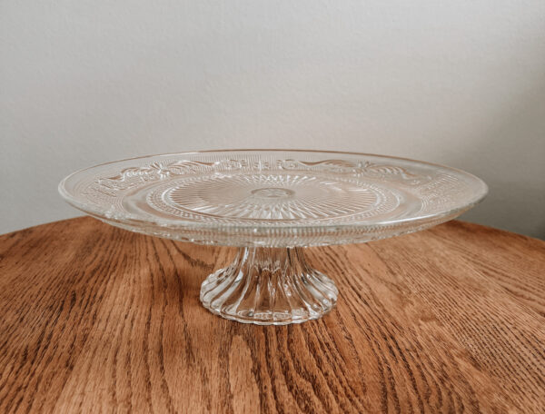 Etched Cake Plate